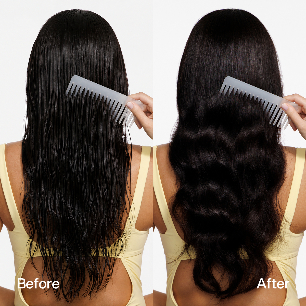 Hair Milk Multi-Benefit Leave-In Skin First, risultati prima e dopo 1