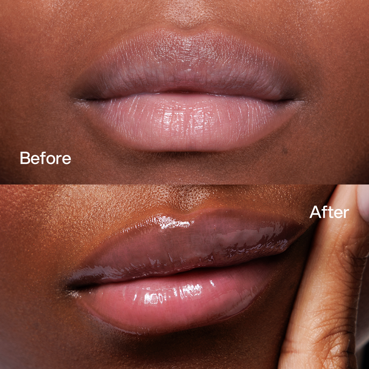 Peptide Lip Balm Pink Sugar Skin First, risultati prima e dopo 2