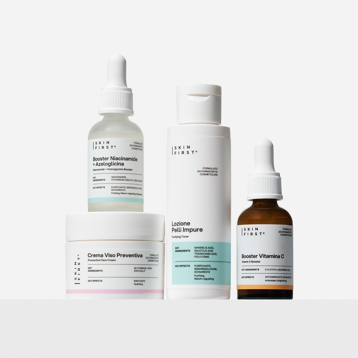 Kit Essential Macchie Post-Acne Skin First, vista frontale