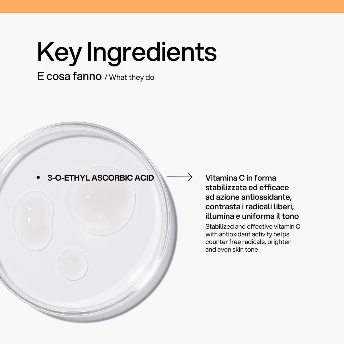 Booster Vitamina C Skin First, ingredienti chiave