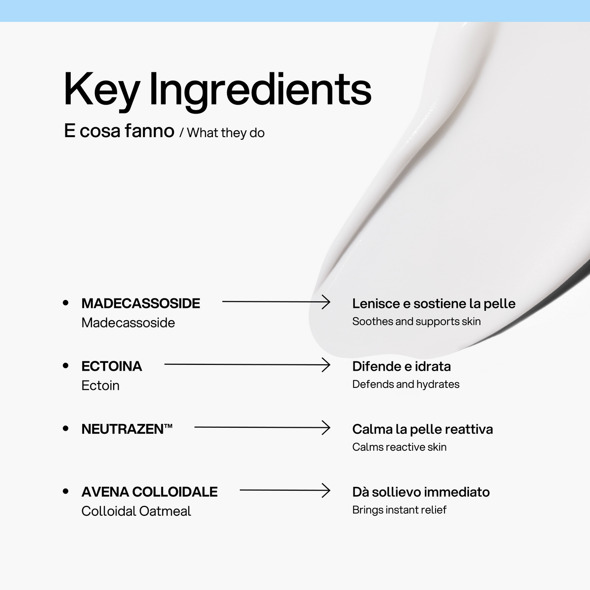 Crema Viso Cica Barrier Skin First, ingredienti chiave