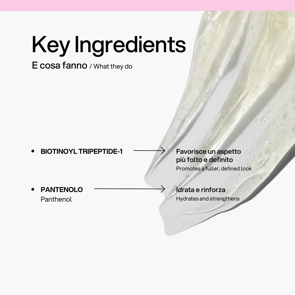 Fix Care Brow Gel Skin First, ingredienti chiave