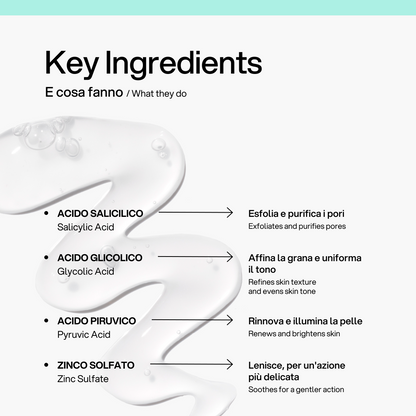 Gel Anti-Impurità Skin First, ingredienti chiave
