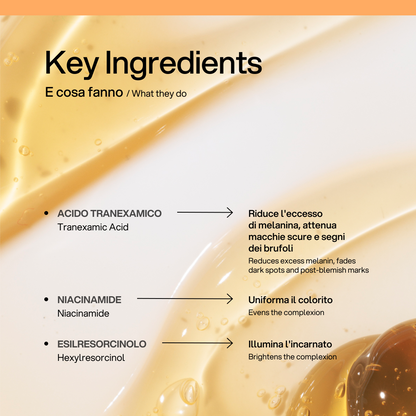 Gel Schiarente Skin First, ingredienti chiave