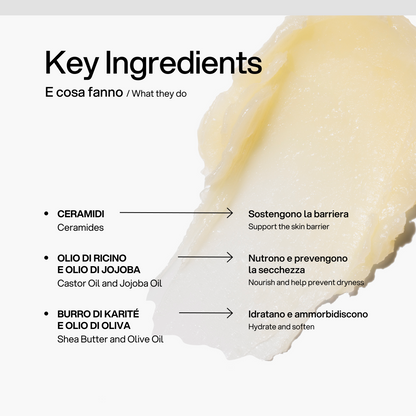 Stick Labbra Idratante Skin First, ingredienti chiave