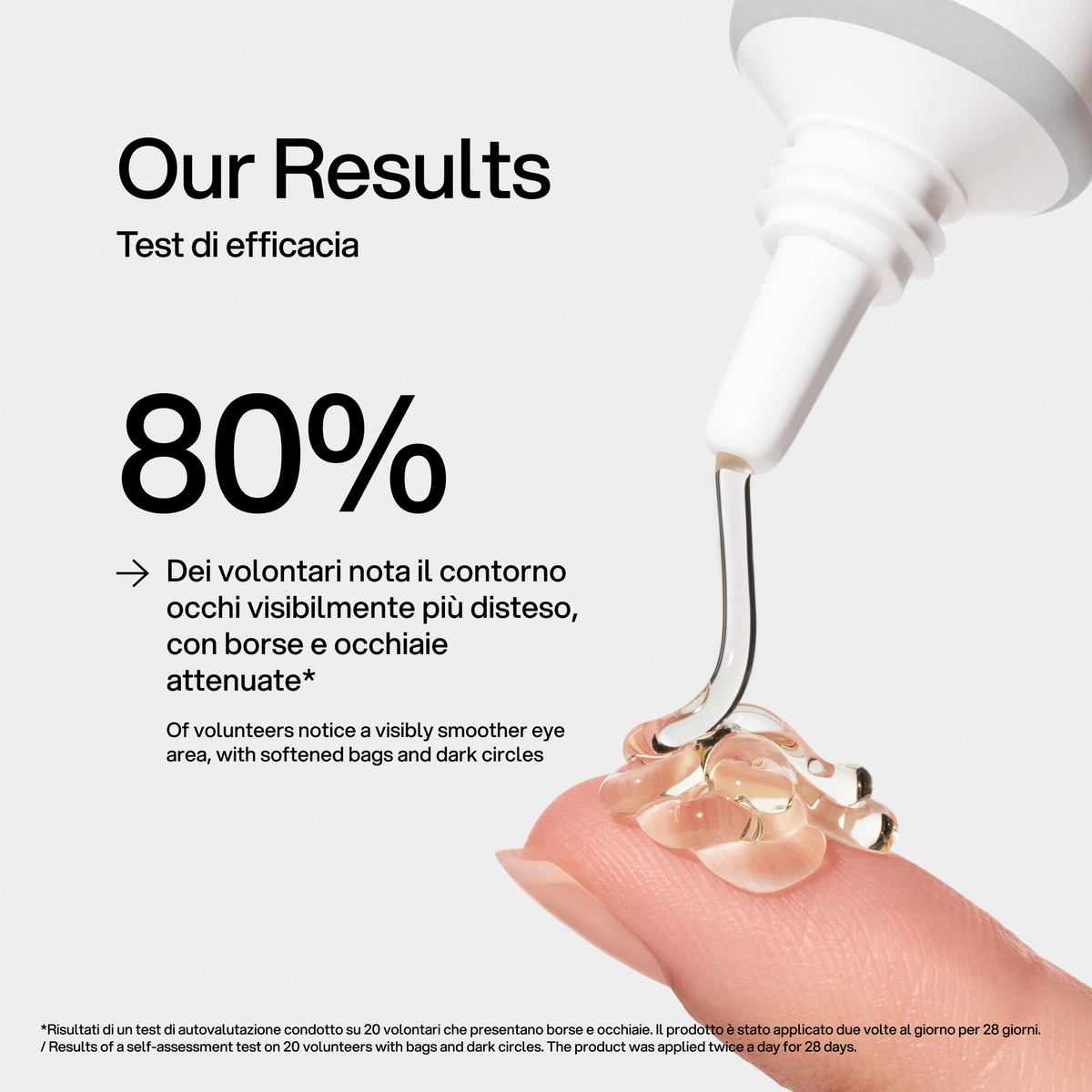 Contorno Occhi Skin First, test di efficacia 1