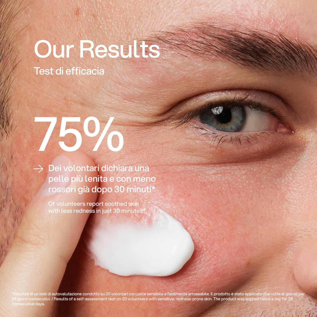 Crema Viso Cica Barrier Skin First, test di efficacia 1