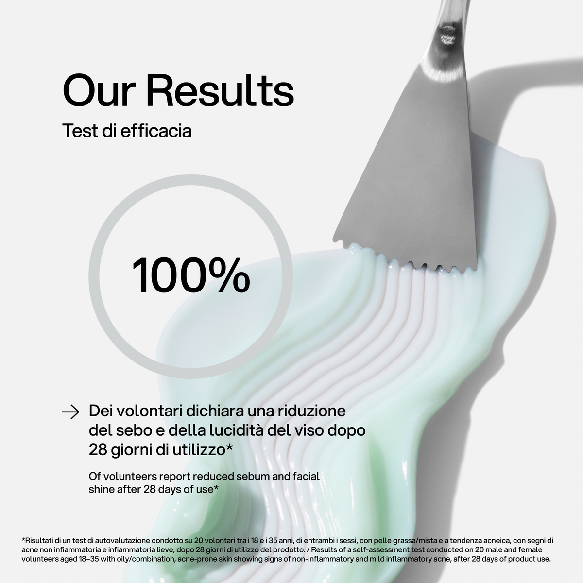 Crema Viso Purificante Skin First, test di efficacia 1