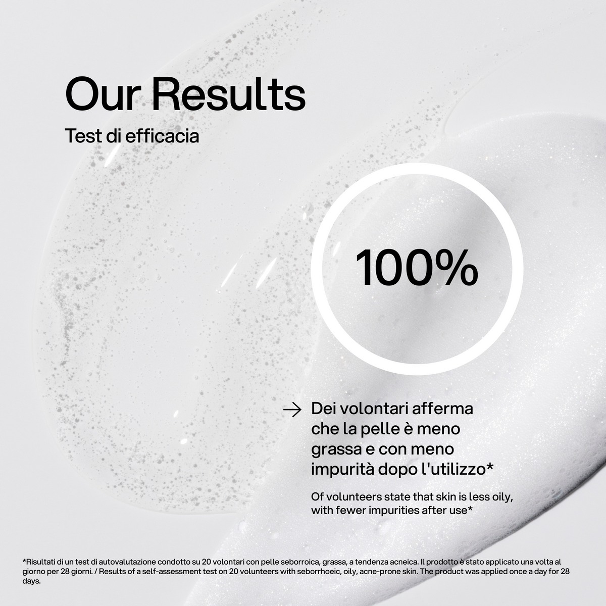 Detergente Corpo Purificante Skin First, test di efficacia 1