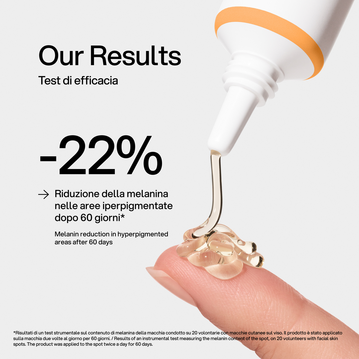 Gel Schiarente Skin First, test di efficacia 1