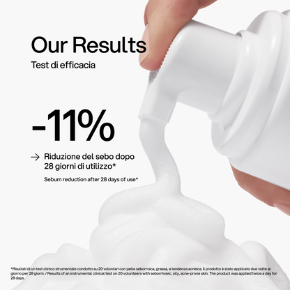 Mousse Detergente Purificante Skin First, test di efficacia 1