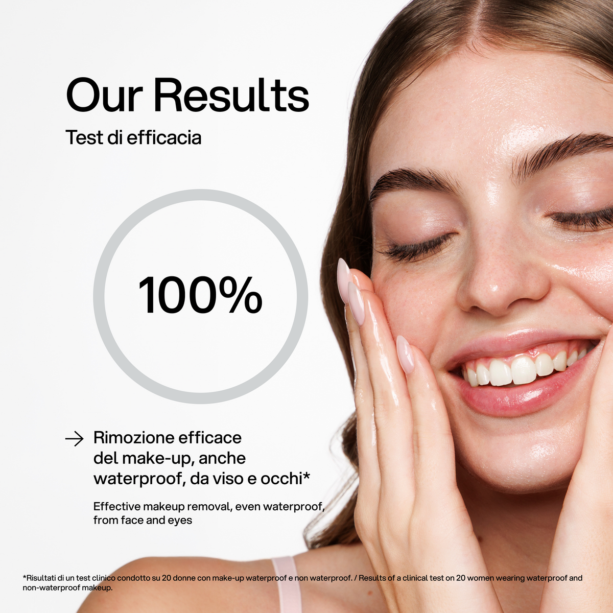 Olio Detergente Struccante Oil to Milk Skin First, test di efficacia 1