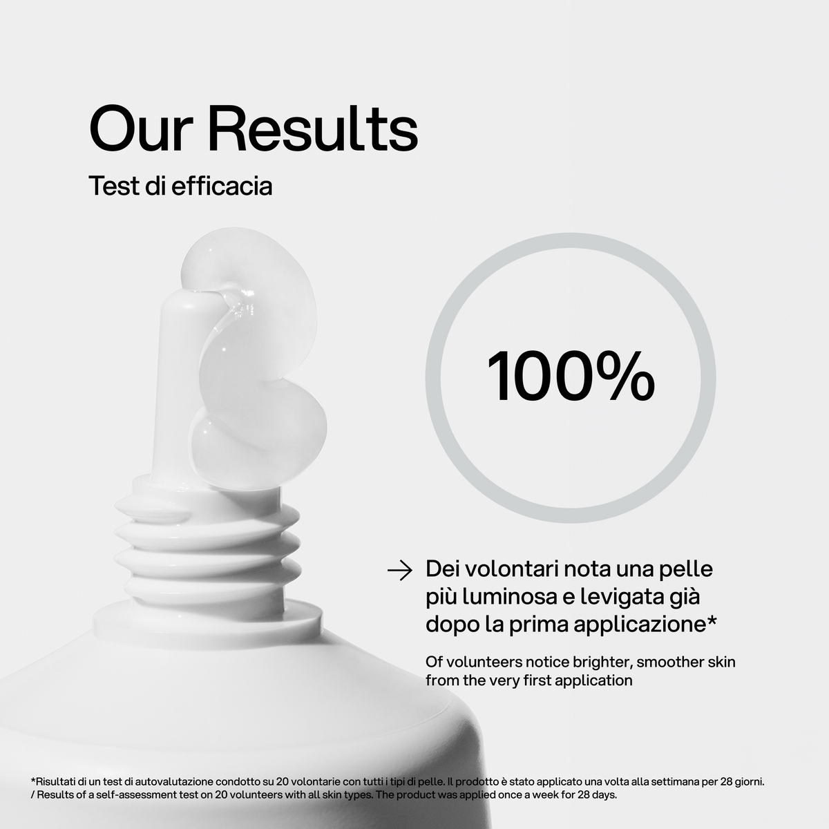 Peeling Esfoliante AHA BHA Skin First, test di efficacia 1