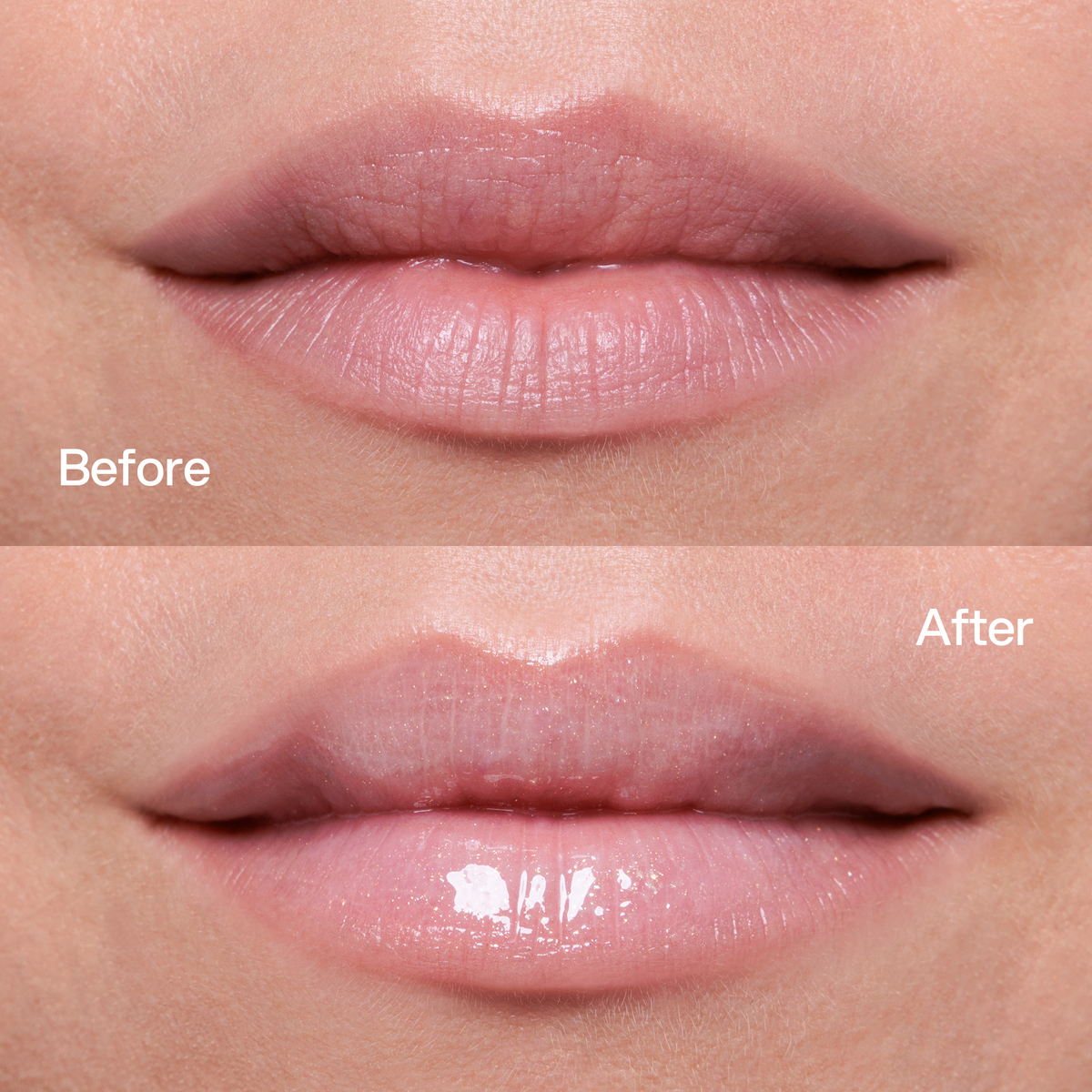 Peptide Lip Balm Glazed Pink Skin First, risultati prima e dopo 1
