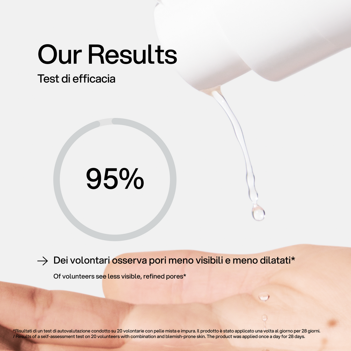 Perfezionatore Cutaneo Skin First, test di efficacia 2